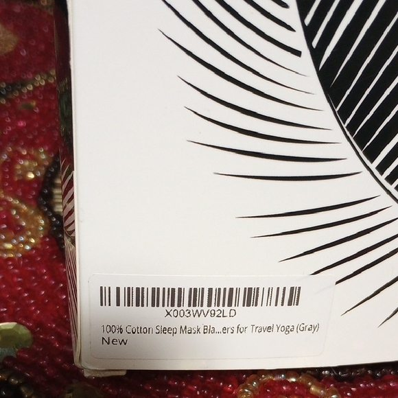 Cotton Sleep Mask With Dust Bag Gray - Picture 6 of 10